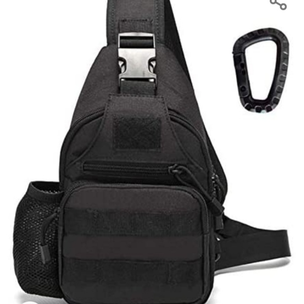 Survival Back Pack with Gear Black.